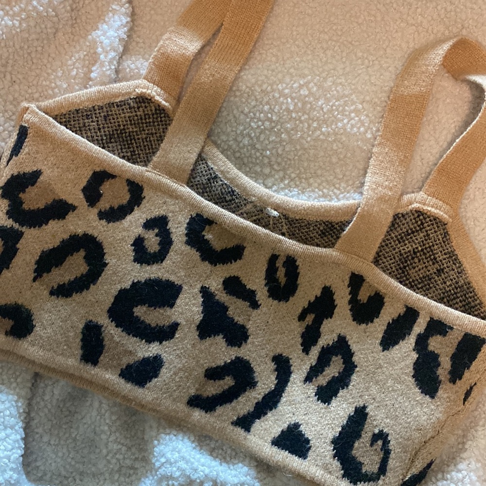 SOLD. Leopard Print Crop - Picture 3 of 4